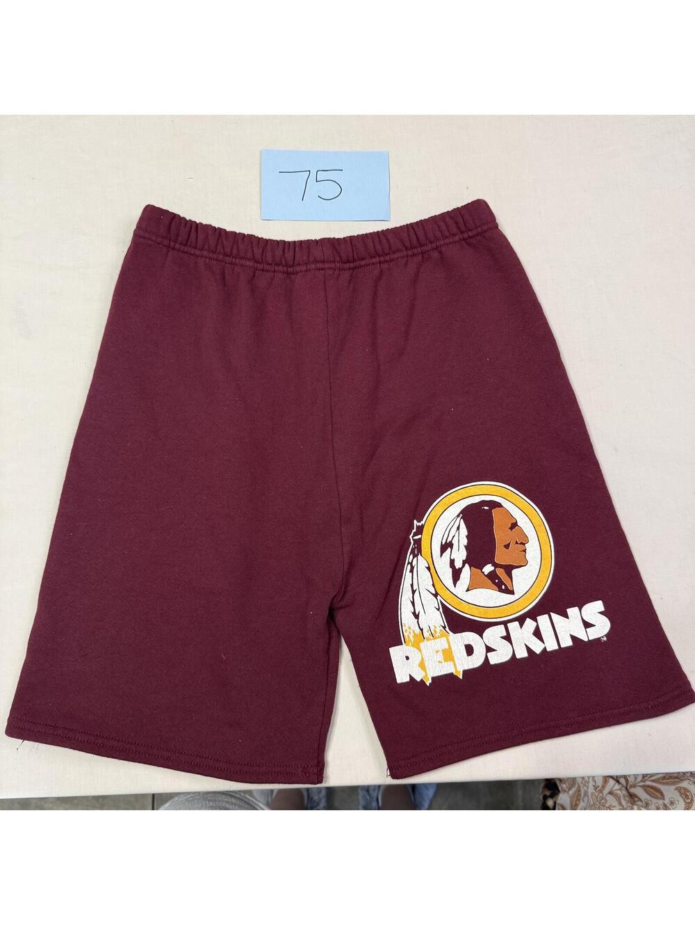 Logo 7 Maroon Redskins Athletic Shorts Juniors Size Large